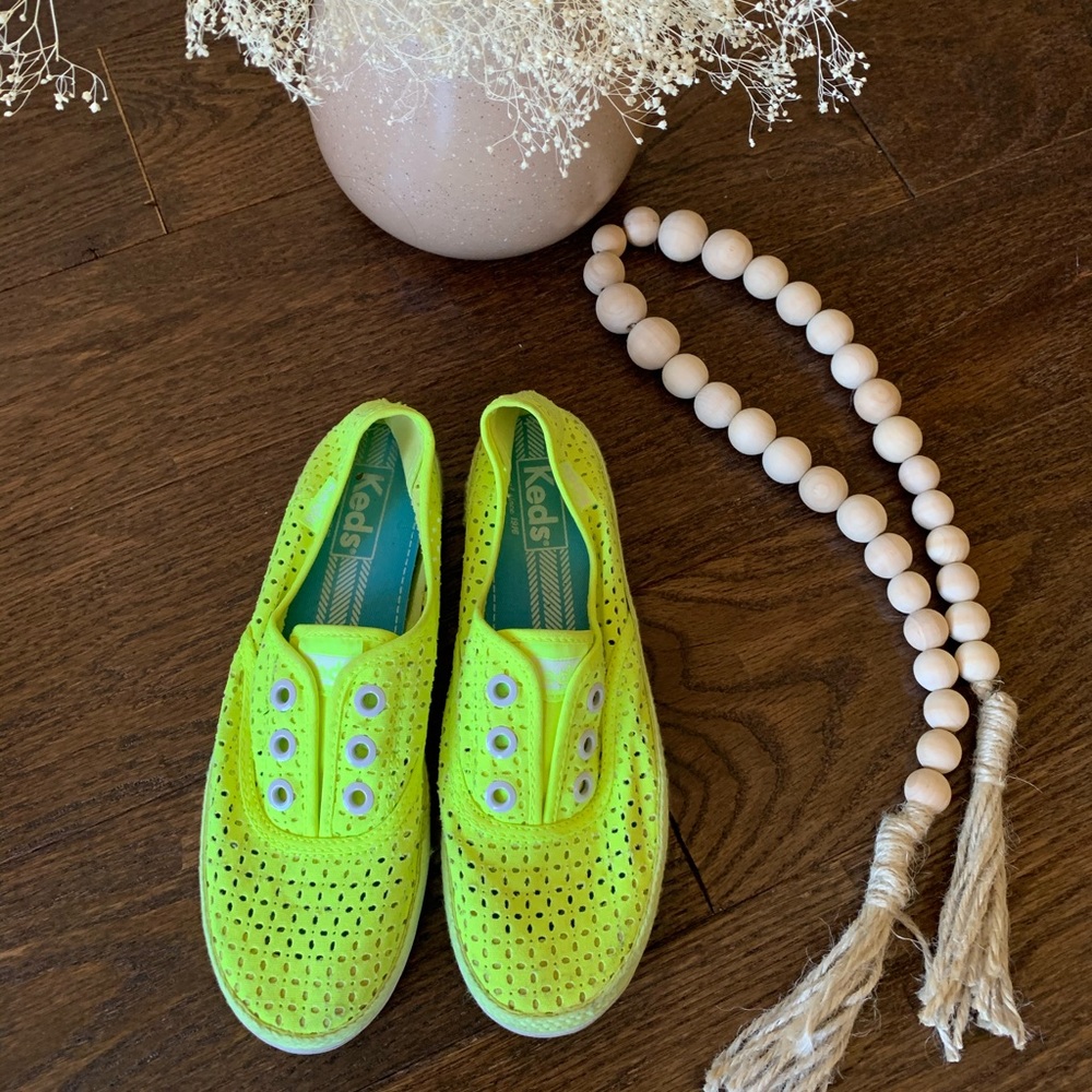 Keds neon yellow shoe